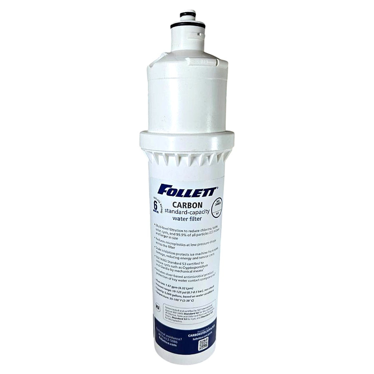 Follett CARBONSTDCAPFILTER carbon water filter cartridge