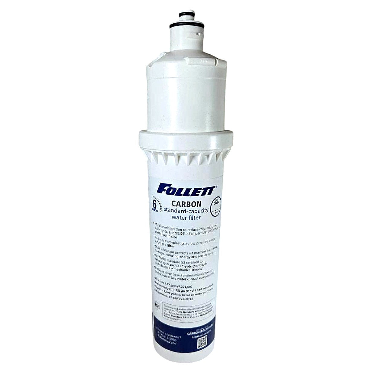 Follett CARBONSTDCAPFILTER carbon water filter cartridge