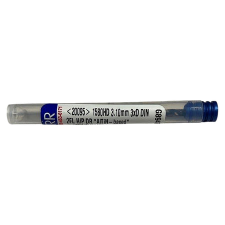 GARR 1580HD 3.10mm 3xD DIN carbide drill bit