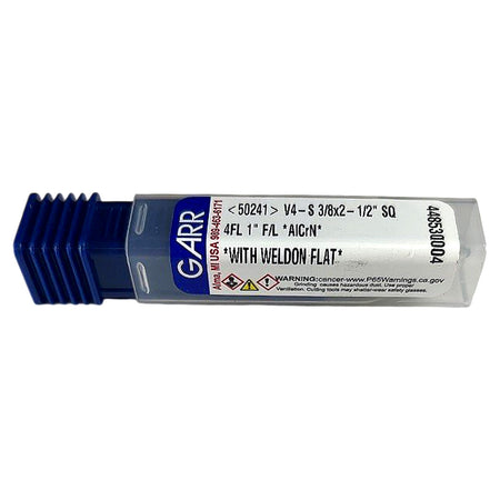 Garr 50241 V4-S 3/8x2-1/2 in carbide square end mill