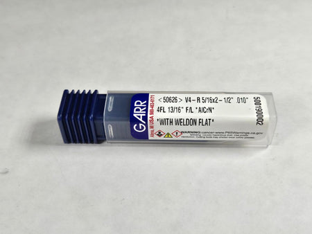 Garr 50626 Carbide Corner Radius End Mill