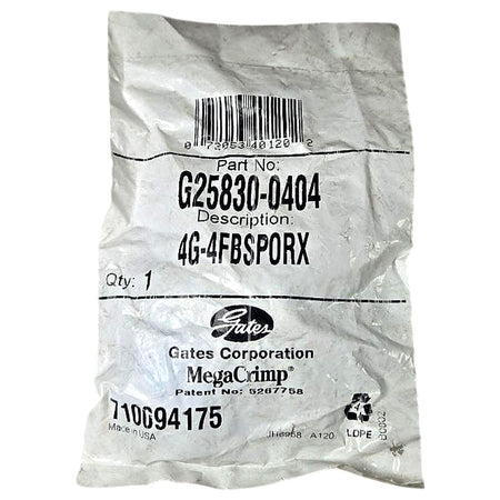 Gates G25830-0404 hydraulic hose fitting