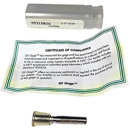 GF Gage G551856 thread plug gage set