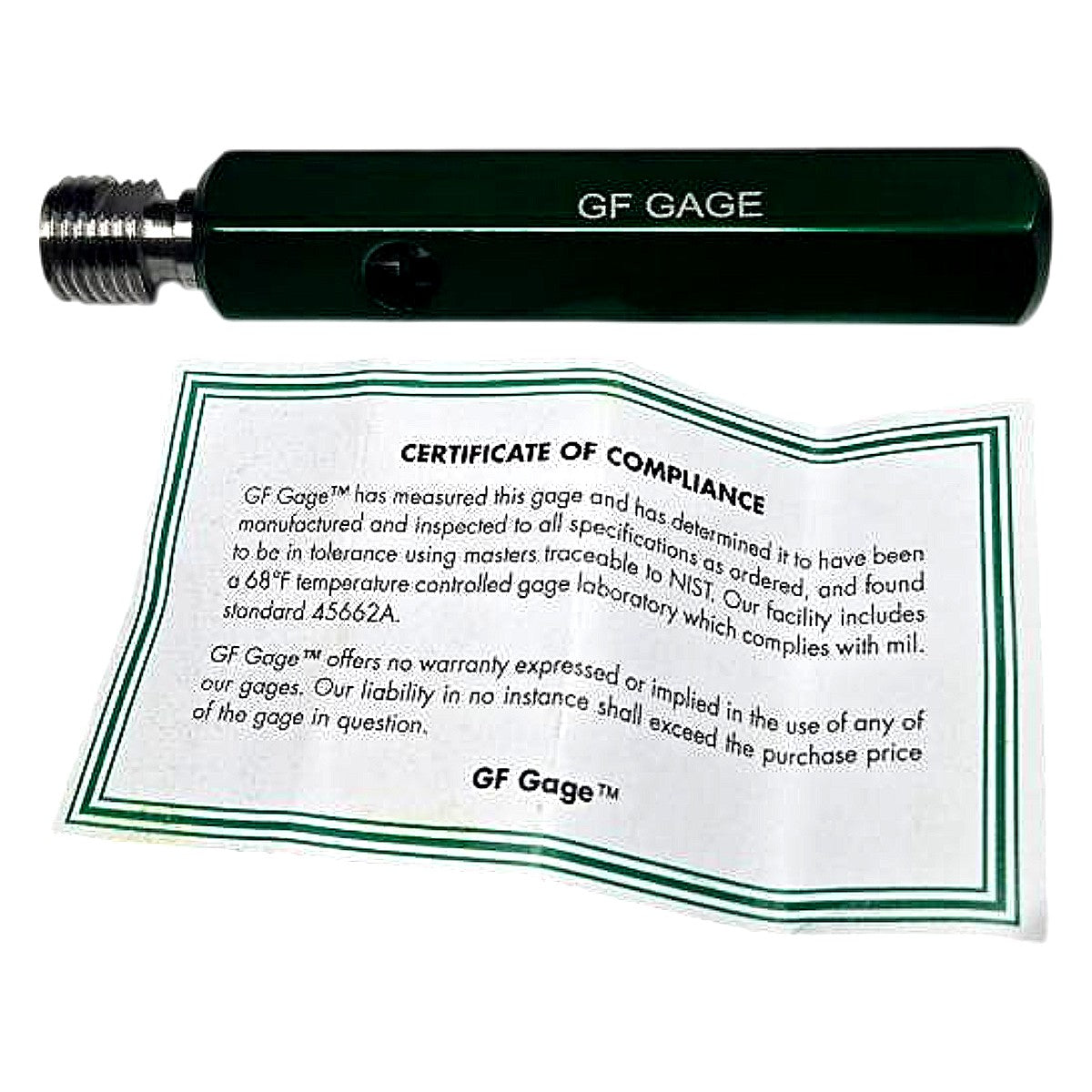 GF Gage G7011671 pipe thread plug gage