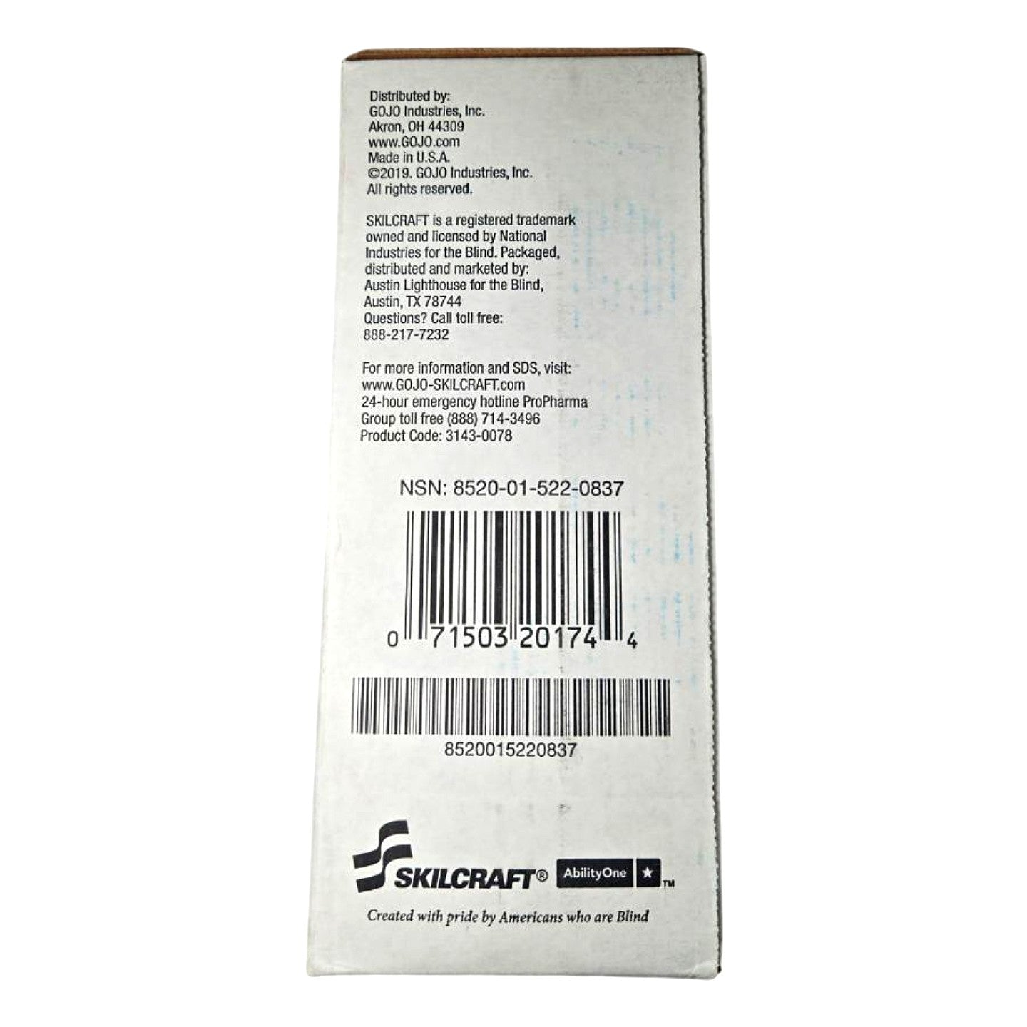 Gojo 8520015220837 lotion hand soap refill