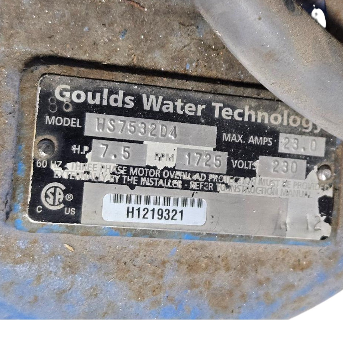 Goulds WS7532D4 Submersible Sewage Pump