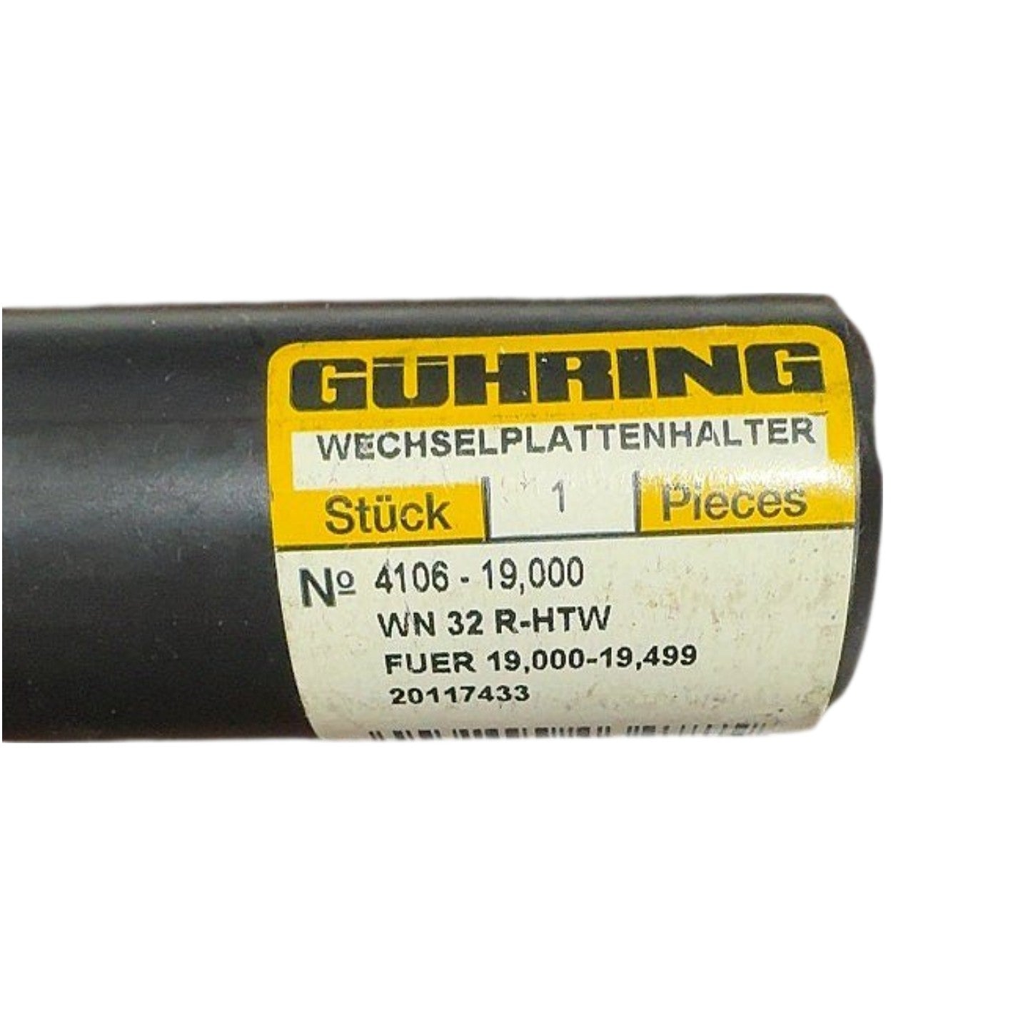 Guhring 4106-19.000 WN 32 R-HTW indexable drill body