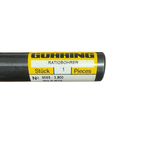 Guhring 6068-3.800 3.8mm WN R-RTG carbide tipped twist drill