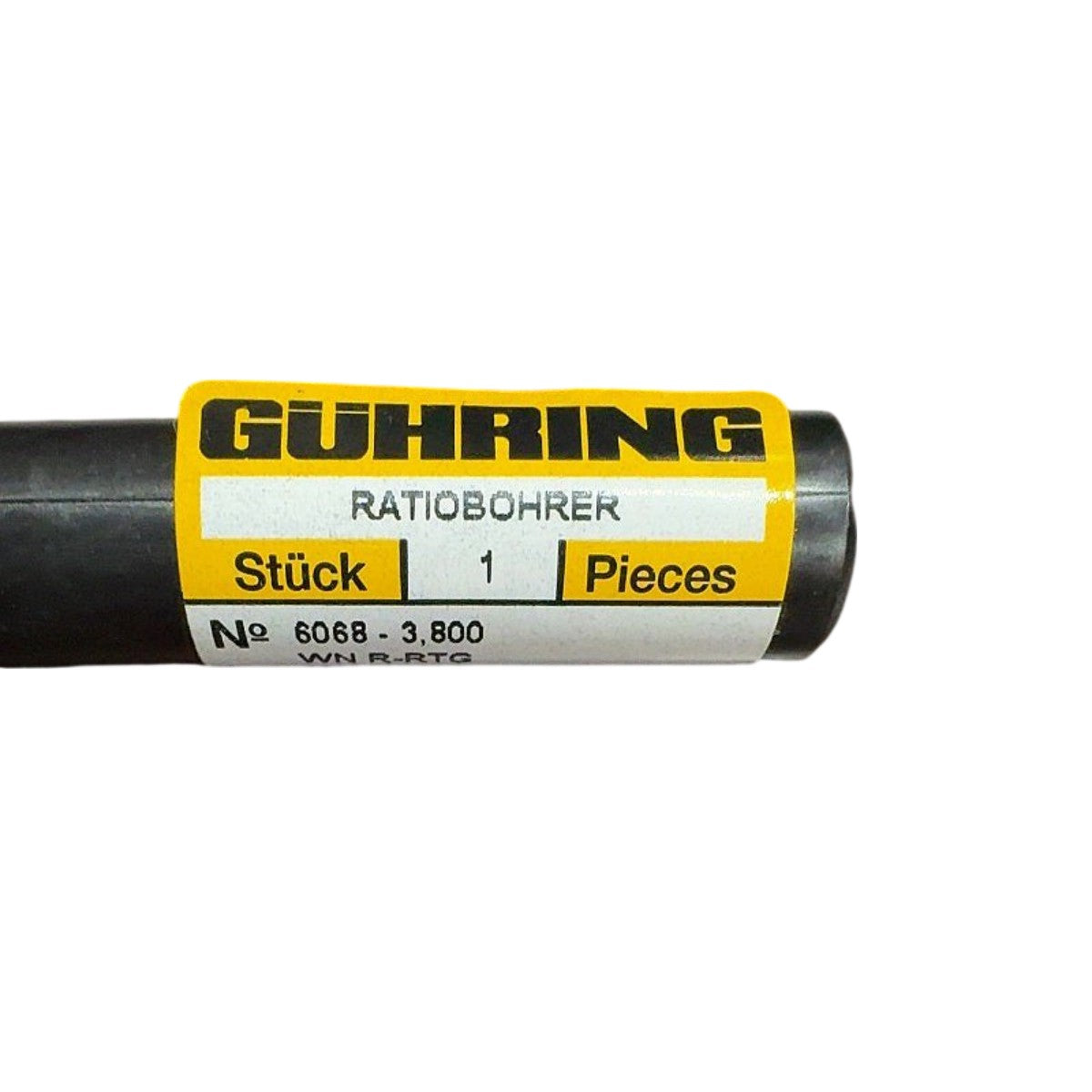 Guhring 6068-3,800 WN R-RTG 3.8mm carbide twist drill