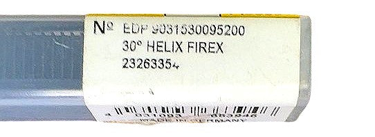 Guhring 9031530095200 3/8x3/8x1x2-1/2 FIREX 4-Flute solid carbide end mill