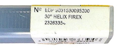 Guhring 9031530095200 3/8x3/8x1x2-1/2 FIREX 4-Flute solid carbide end mill