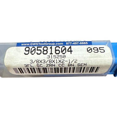GWS 315250 carbide ball end mill
