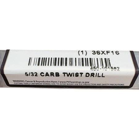 GWS 36XF16 5/32 in Solid carbide twist drill bit