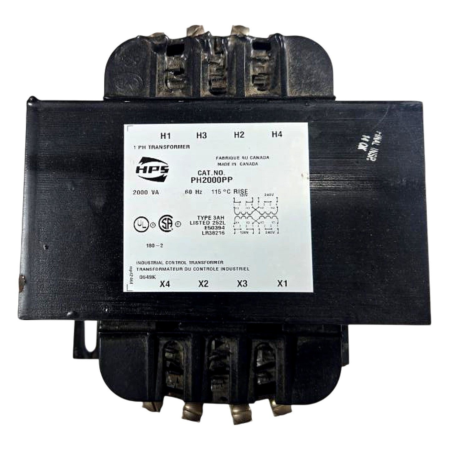 Hammond Power Solutions PH2000PP Industrial Control Transformer
