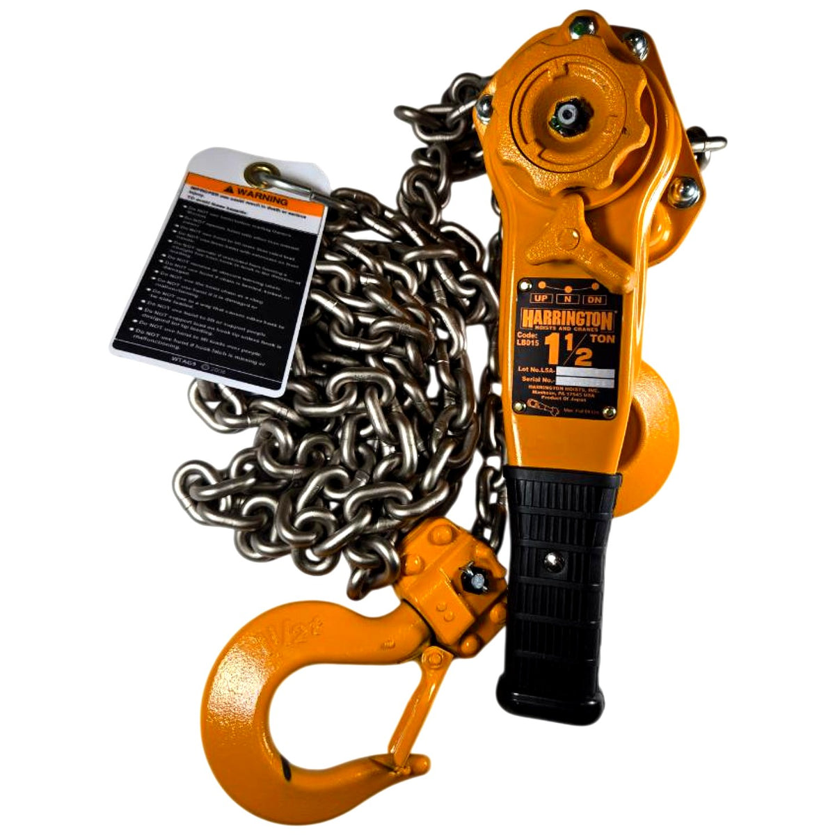 Harrington L5LB015-10 lever chain hoist