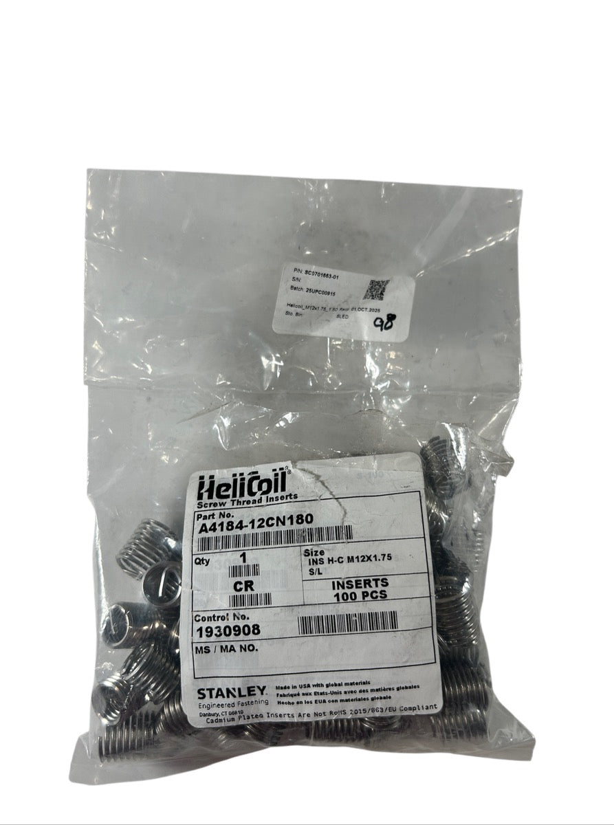 HeliCoil A4184-12CN180 helical thread insert
