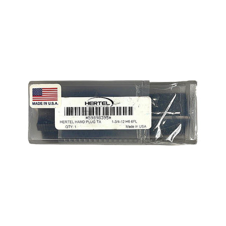 Hertel 1-3/4-12 H6 6-Flute HSS hand plug tap