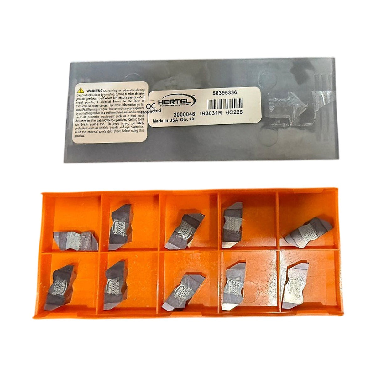 Hertel 58395336 carbide grooving insert