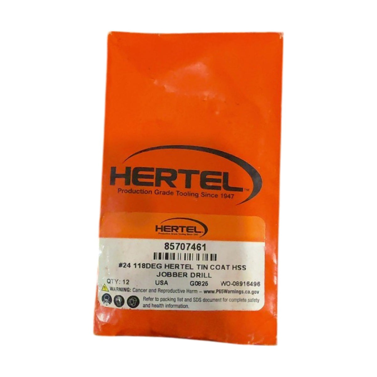 Hertel 85707461 HSS jobber drill bit