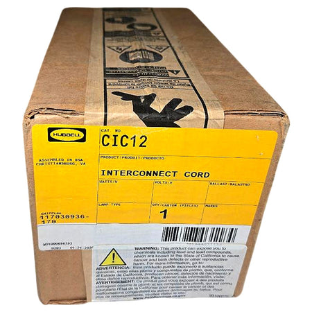 Hubbell CIC12 lighting interconnect cord