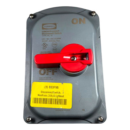 Hubbell HBLDS30NK Non-Fusible Disconnect Switch