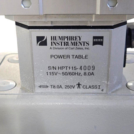 Humphrey HPT-300 Ophthalmic Power Table