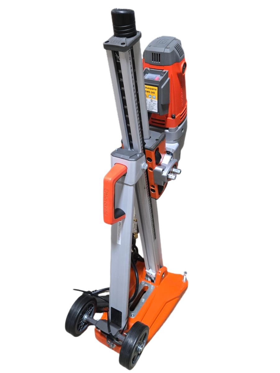 HUSQVARNA DMS240 diamond core drill motor and stand