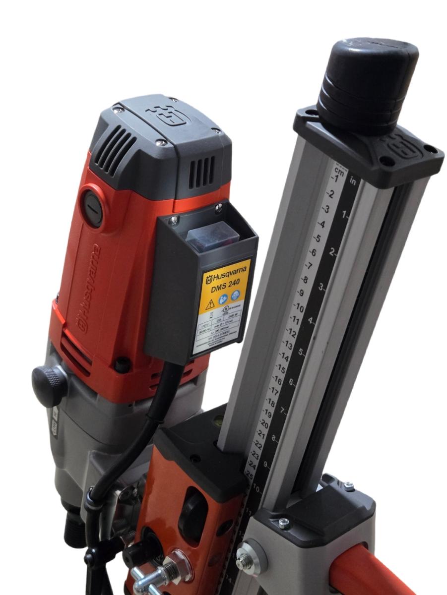HUSQVARNA DMS240 diamond core drill motor and stand