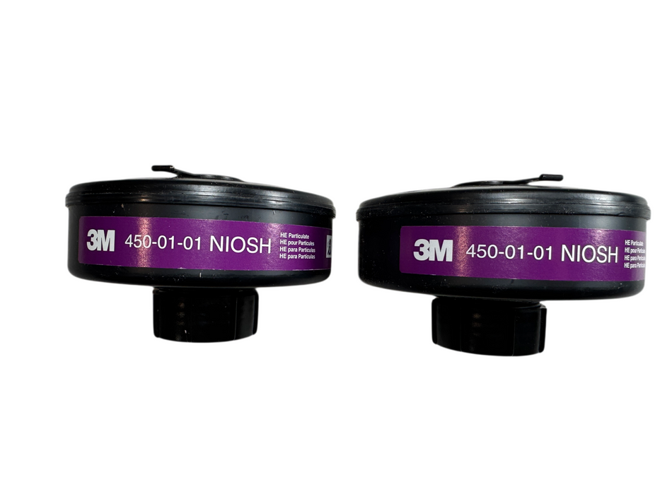 3M 450-01-01R20 Powerflow HEPA NIOSH Rating Magenta PAPR Filter (Lot of 2)
