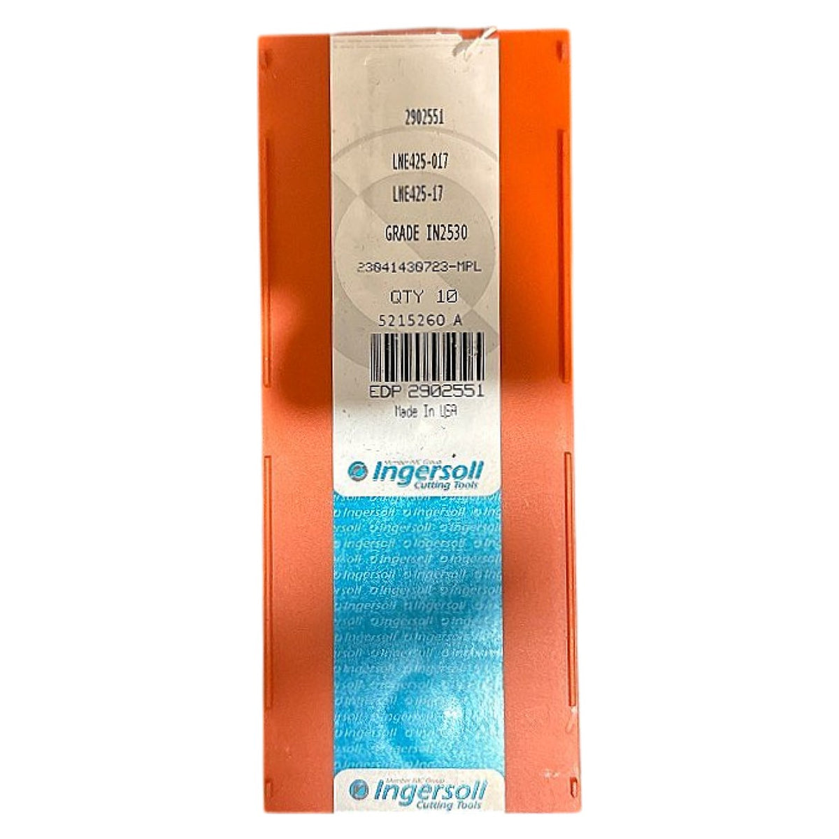 ingersoll 2902551 carbide milling insert
