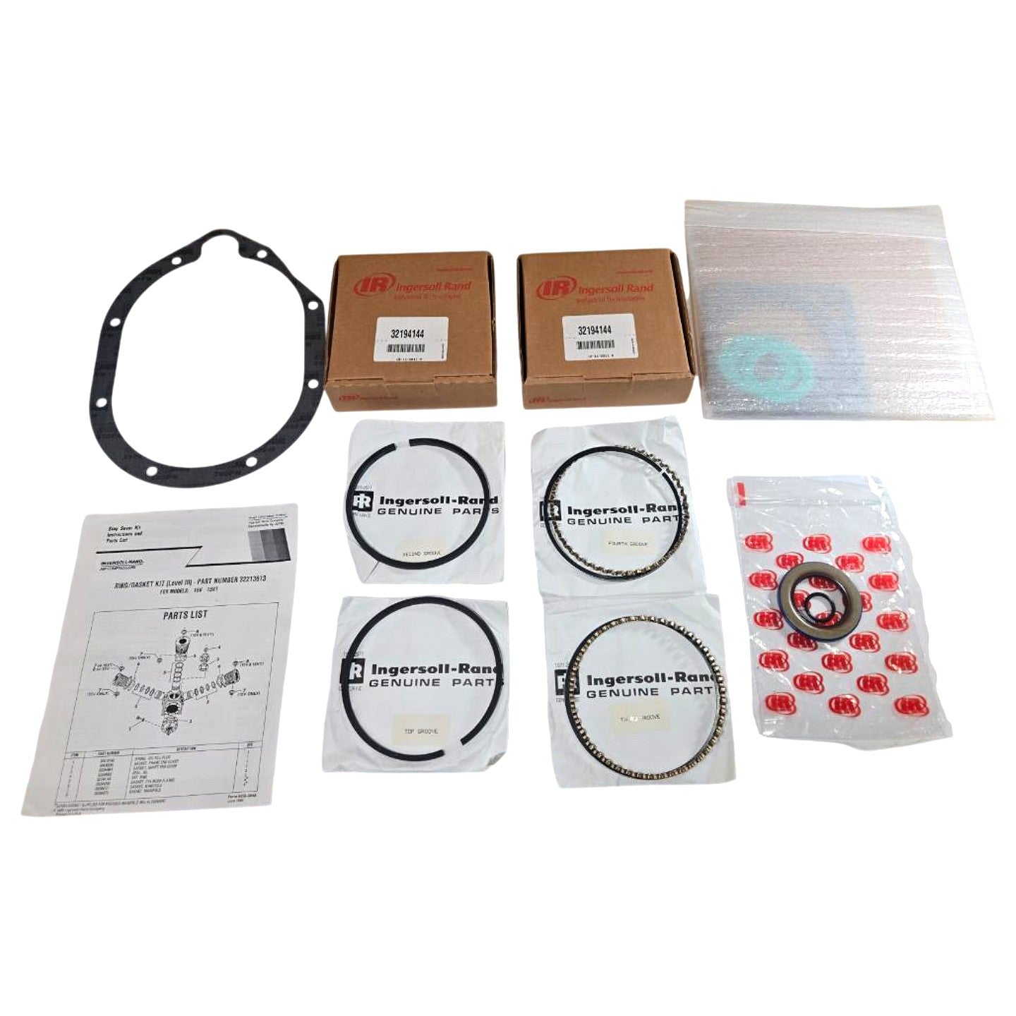 Ingersoll Rand 32213613 piston compressor rebuild kit