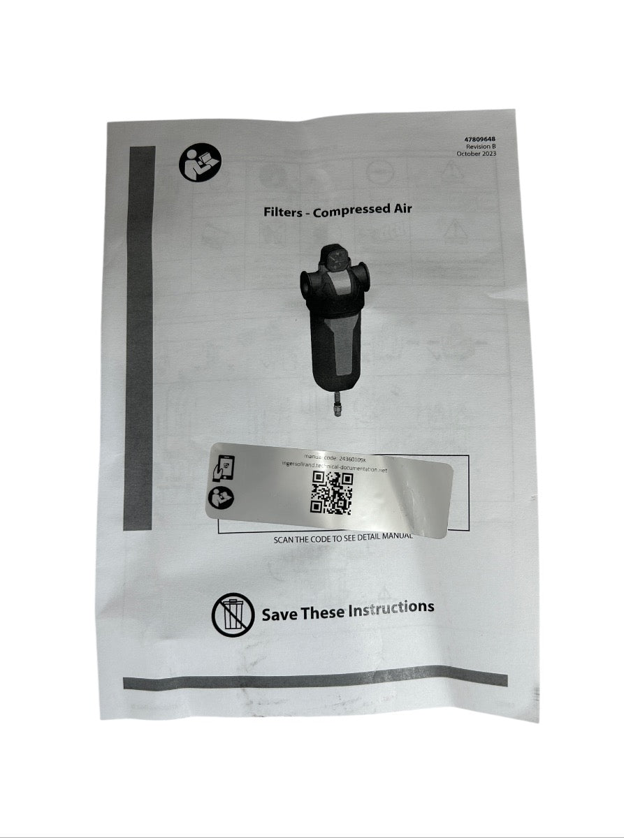 Ingersoll Rand FA110IH compressed air inline filter