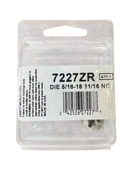 Irwin Hansen 7227ZR hex rethreading die