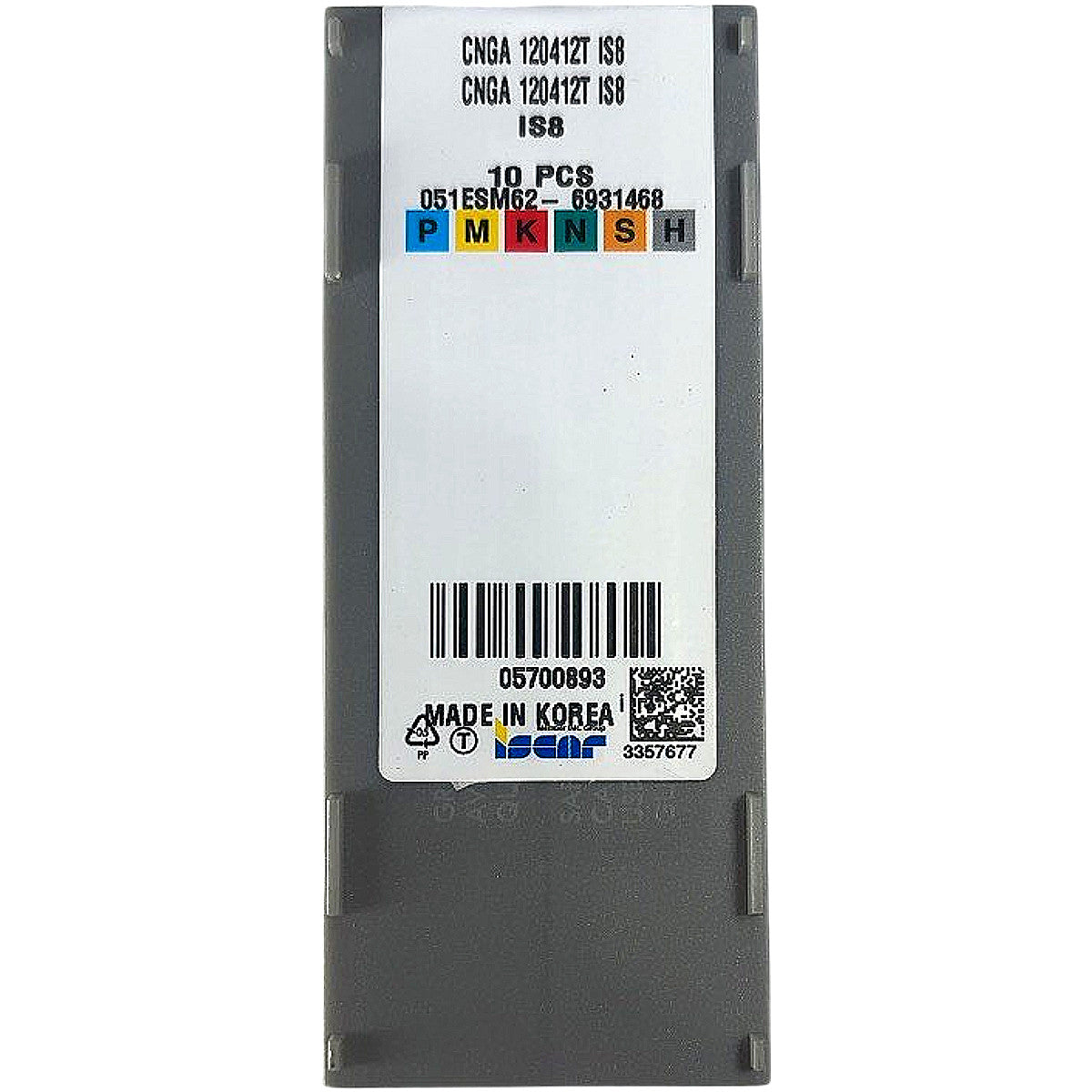 Iscar CNGA 120412T IS8 carbide turning insert