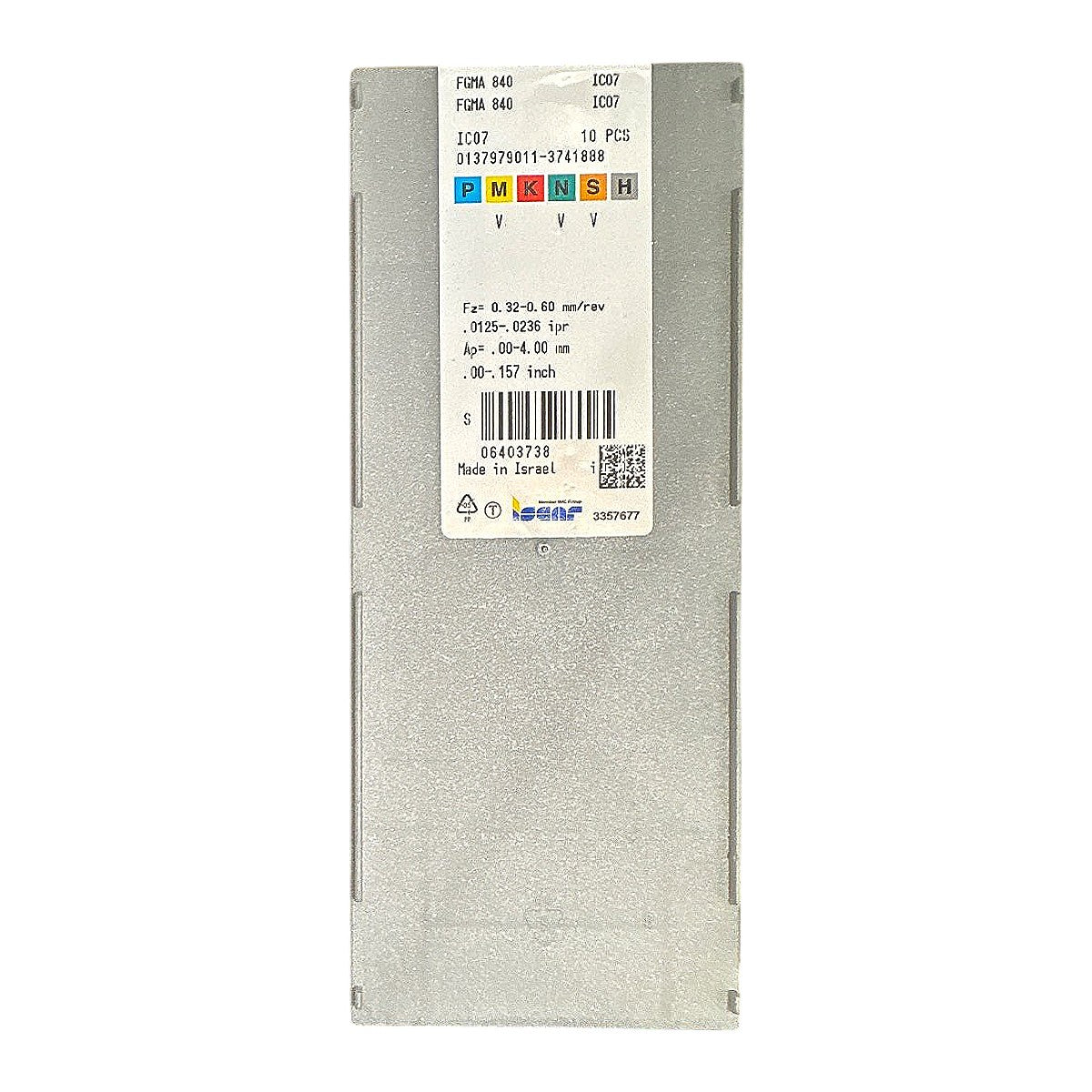 Iscar FGMA 840 IC07 carbide grooving insert