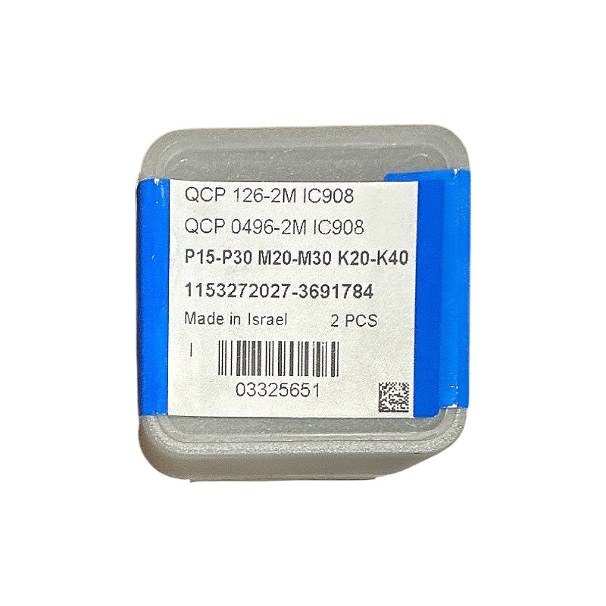 Iscar QCP 0496-2M IC908 SumoCham carbide drilling insert