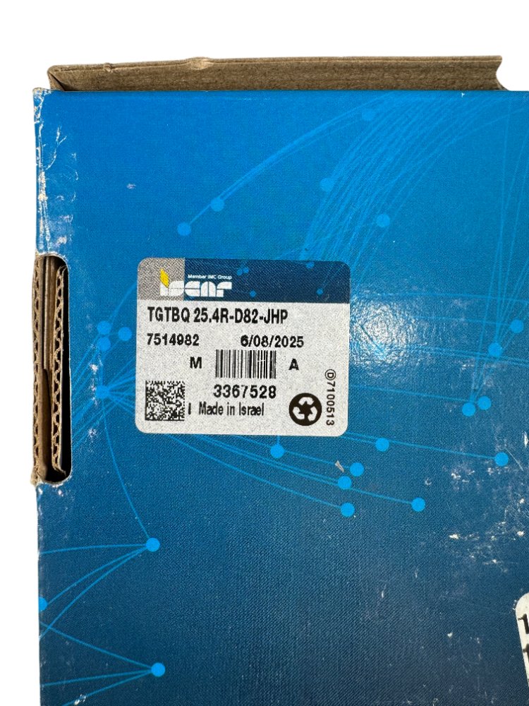 Iscar TGTBQ 25.4R-D82-JHP Logiq-Grip Grooving CNC grooving toolholder blade