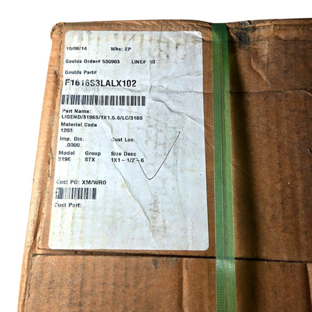 ITT Goulds F1616S3LALX102 centrifugal pump liquid end