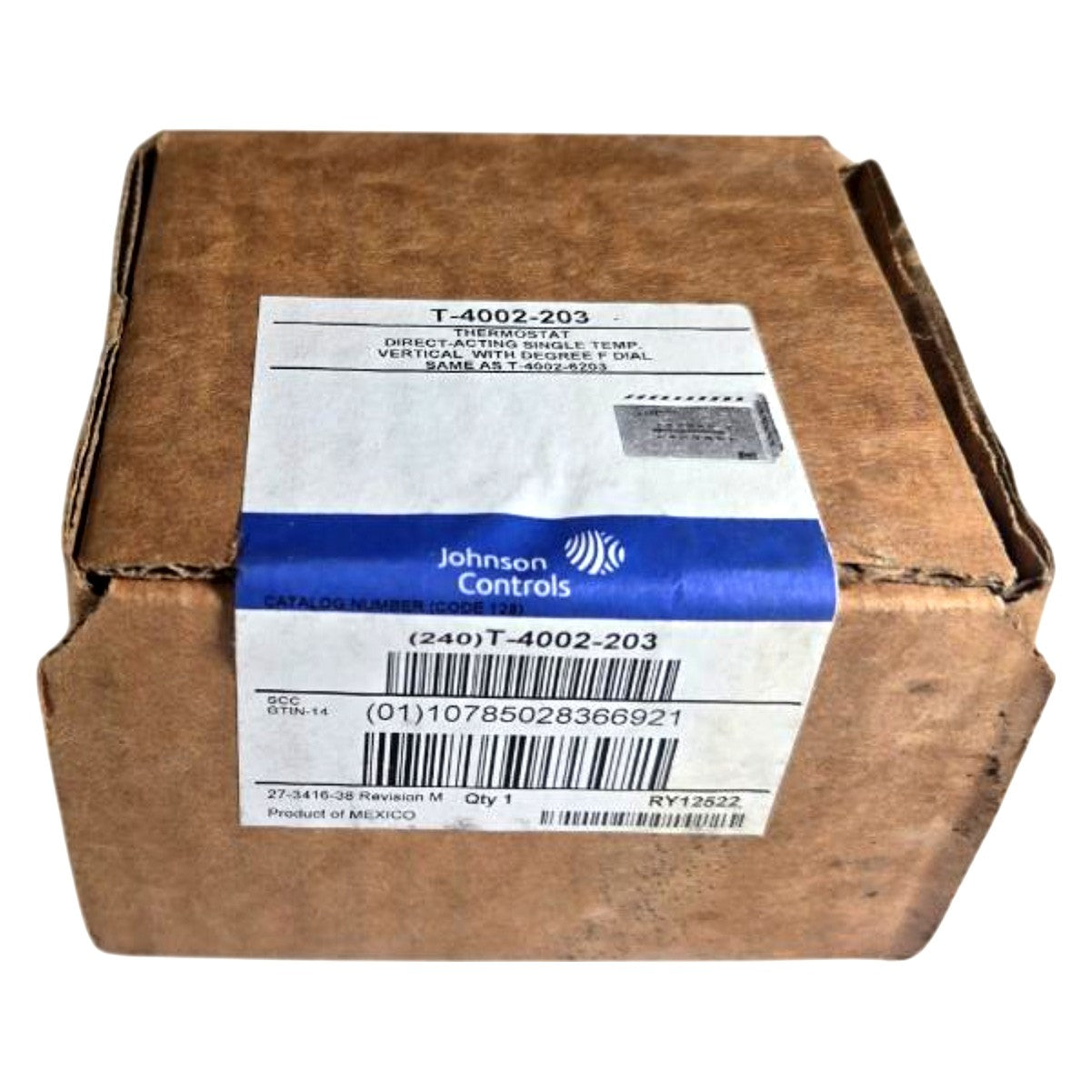 Johnson Controls T-4002-203 pneumatic thermostat