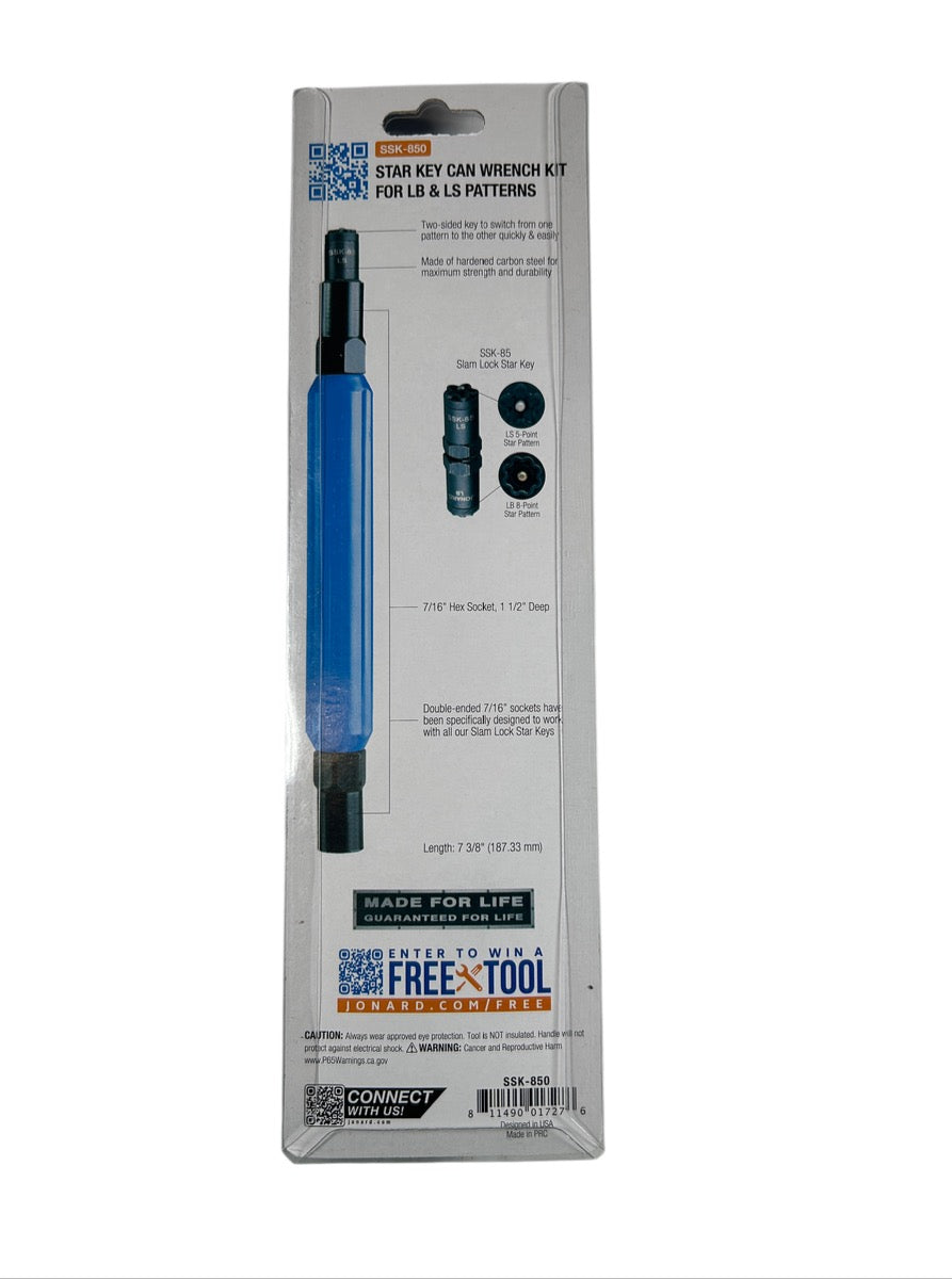 Jonard Tools SSK-850 telecom pedestal wrench kit