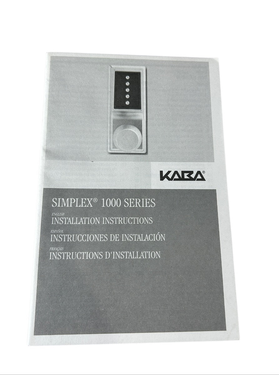 KABA simplex 1011 Electronic push-button door lock