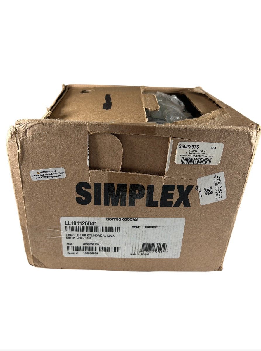 KABA Simplex LL1011-26D-41 cylindrical mortise lock