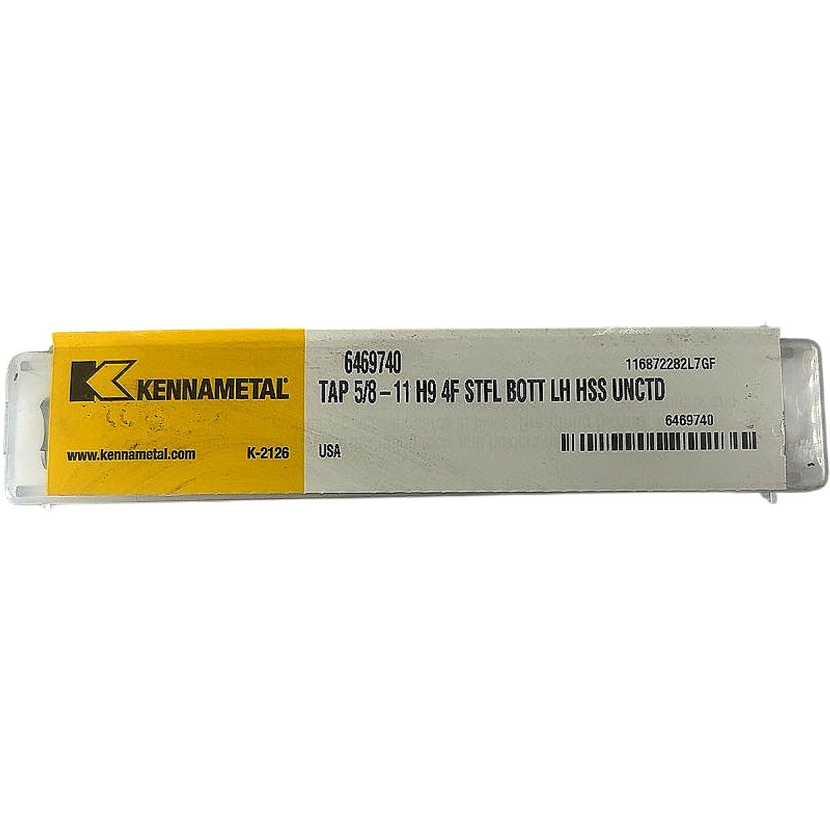 Kennametal 6469740 5/8-11 UNC H9 HSS Bottom Tap
