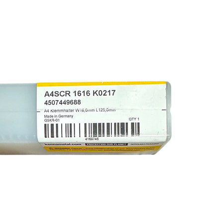 Kennametal A4SCR1616K0217 grooving toolholder