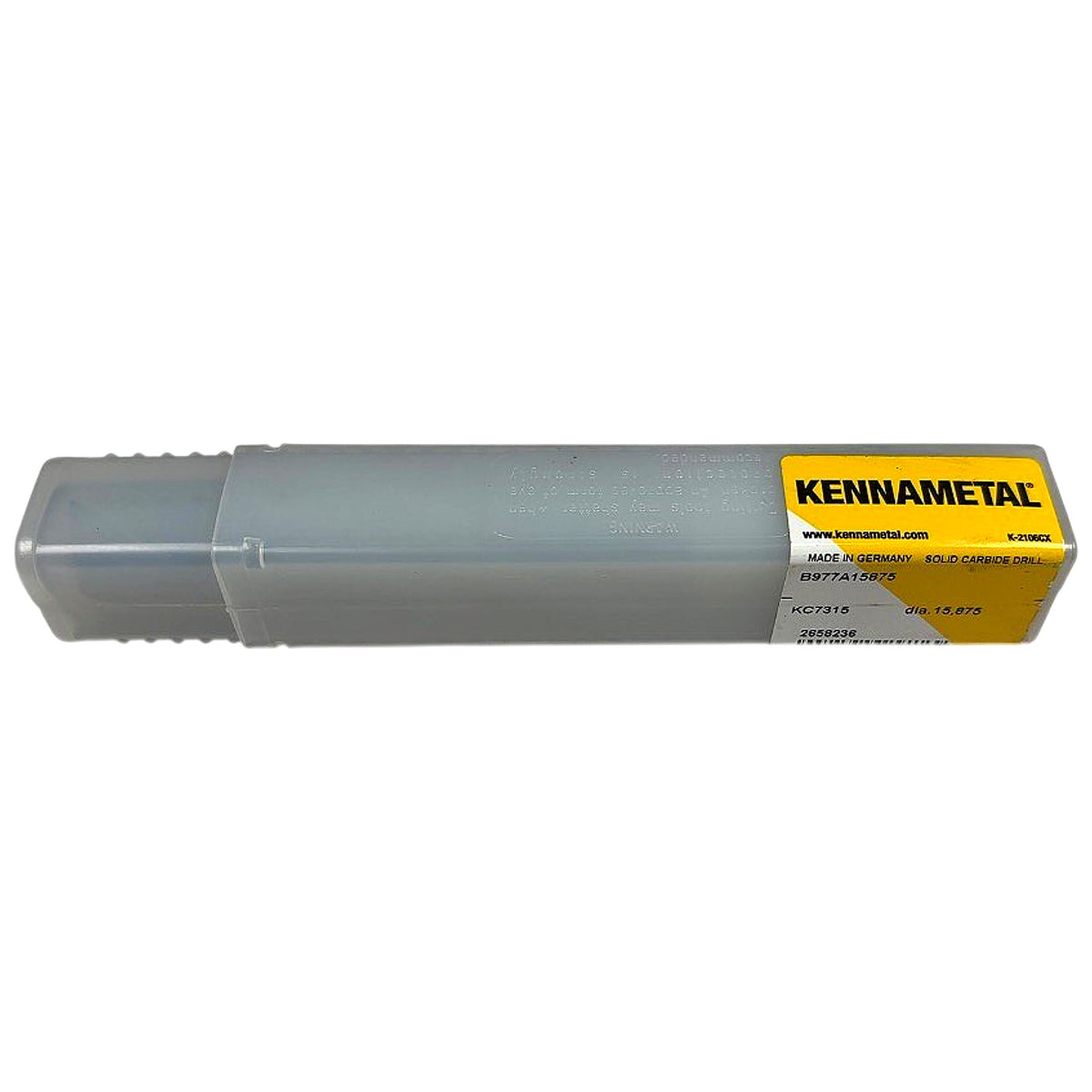 Kennametal B977A15875 solid carbide drill