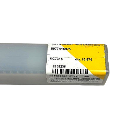 Kennametal B977A15875 solid carbide drill