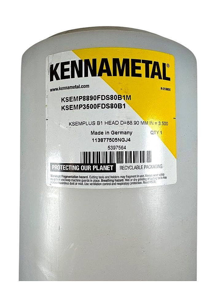 Kennametal KSEMP3500FDS80B1 3.500in KSEMplus B1 indexable drilling head
