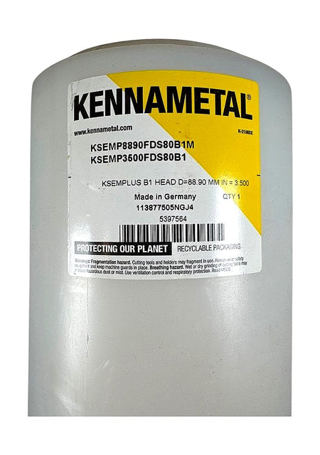 Kennametal KSEMP3500FDS80B1 3.500in KSEMplus B1 indexable drilling head