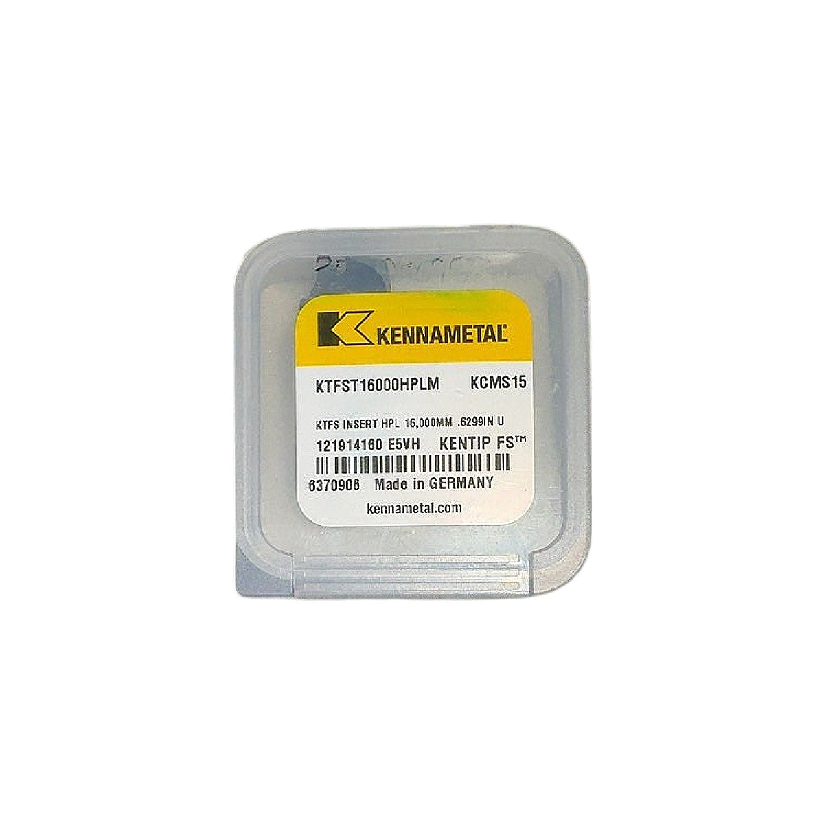 Kennametal KTFST16000HPLM indexable drill tip insert