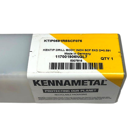 Kennametal KTIP0591R5SCF075 indexable drill body